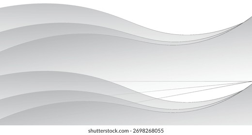 Fondo blanco y gris Abstractas. fondo abstracto liso, patrón borroso. Fondo de Vector pálido claro. Abstractas patrón geométrico pálido.