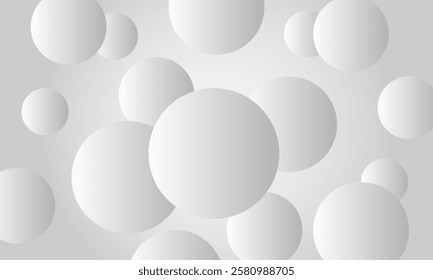 abstract white gray circle background, gradient color background. templates for poster, card, banner, backdrop, brochure, cover, wallpaper, website. vector design