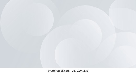 Abstractas fondo de capas circulares blancas y grises. Diseño moderno y creativo de moda