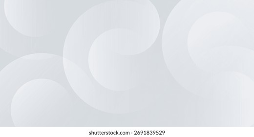 Abstract white and gray circular layered background. Modern Trendy design in Vector EPS 10