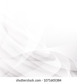 abstract white and gray color background with smooth lines,vector illustration