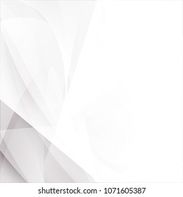 abstract white and gray color background with smooth lines,vector illustration