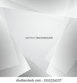 Abstract white and gray color background. Geometric Vector illustration