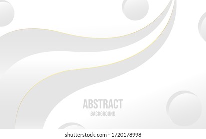 abstract white and gray color background, vector illustration