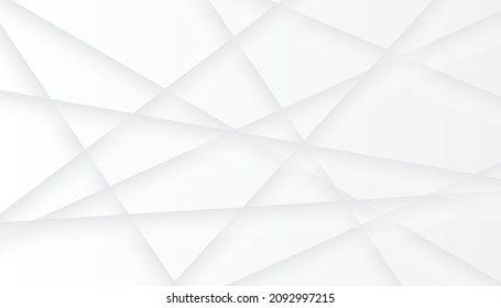 Abstract white and gray color background. Modern gradient lines stripes pattern template wallpaper. Vector illustration.