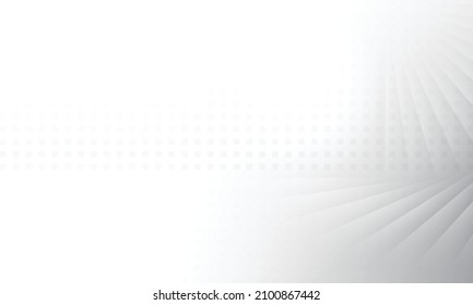 Abstract white and gray color background with geometric rectangle shape. Vector illustration.