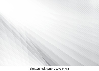 Resumen de fondo de color blanco y gris con forma geométrica, efecto de semitono. Ilustración vectorial.