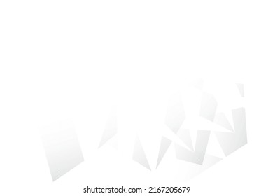 Abstract white and gray color background with geometric shape. Vector illustration.
