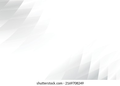 Abstract white and gray color background with geometric shape. Vector illustration.
