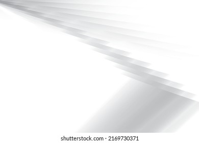 Abstract white and gray color background with geometric shape. Vector illustration.