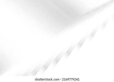Resumen de fondo de color blanco y gris con forma geométrica. Ilustración vectorial.