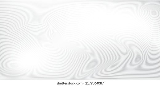 Abstract white and gray color background with geometric round shape, modern stripes pattern. Vector illustration.