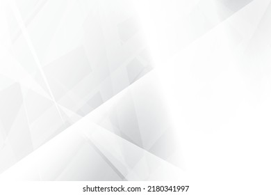 Abstrakter weißer und grauer Hintergrund mit geometrischer Form. Vektorgrafik.