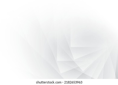 Abstract white and gray color background with geometric shape. Vector illustration.