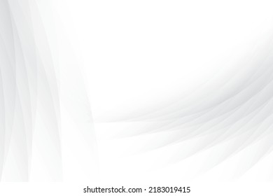 Abstract white and gray color background with geometric round shape. Vector illustration.