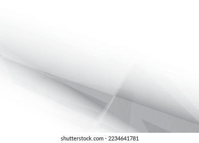 Abstract white and gray color background with geometric shape. Vector illustration.