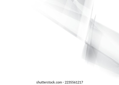 Abstract white and gray color background with geometric shape. Vector illustration.
