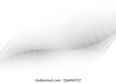 Abstract white and gray color background with geometric shape. Vector illustration.