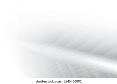 Abstract white and gray color background with geometric shape. Vector illustration.