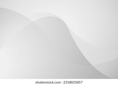 Resumen de fondo de color blanco y gris para el diseño de la plantilla. Ilustración del vector