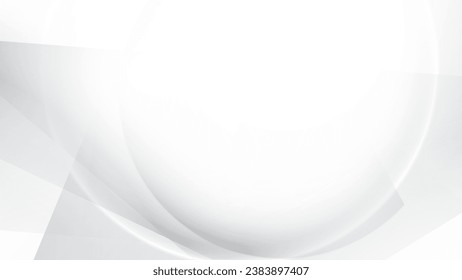 Abstract white and gray color background with geometric shape. Vector illustration.