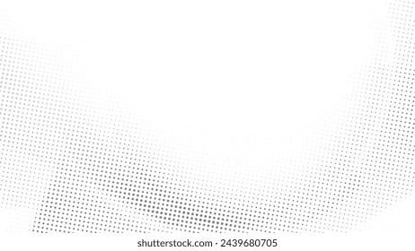 Abstract white and gray color background with halftone effect, dot pattern. Vector illustration.