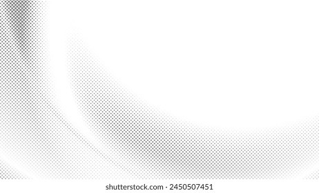 Abstract white and gray color background with halftone effect, dot pattern. Vector illustration.