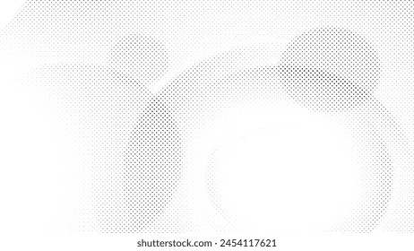 Abstract white and gray color background with halftone effect, dot pattern. Vector illustration.