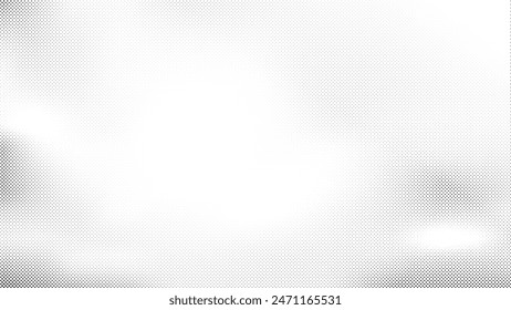 Abstract white and gray color background with halftone effect, dot pattern. Vector illustration.