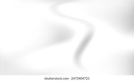 Abstract white and gray color background with halftone effect, dot pattern. Vector illustration.