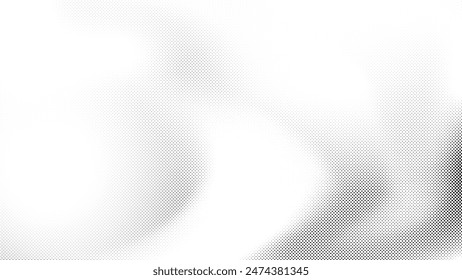 Abstract white and gray color background with halftone effect, dot pattern. Vector illustration.