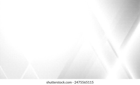 Fondo de color blanco y gris Abstractas con efecto de semitono, patrón de puntos. Ilustración vectorial.