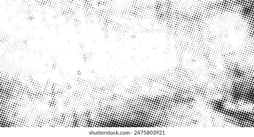 Abstract white and gray color background with halftone effect, dot pattern. Vector illustration.
