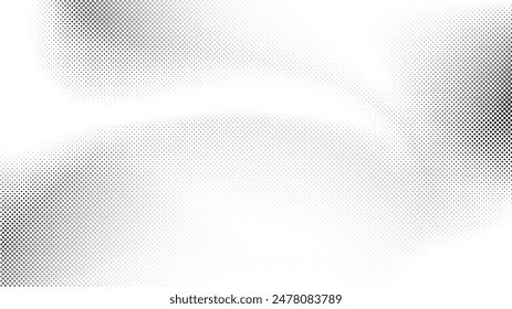Abstract white and gray color background with halftone effect, dot pattern. Vector illustration.