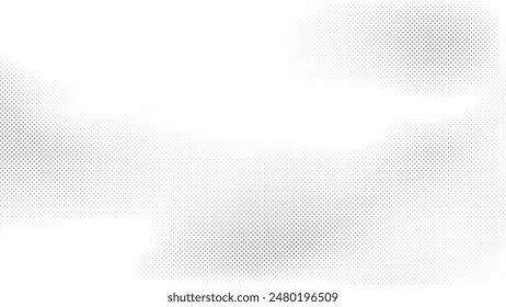 Abstract white and gray color background with halftone effect, dot pattern. Vector illustration.