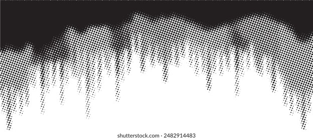 Abstract white and gray color background with halftone effect, dot pattern