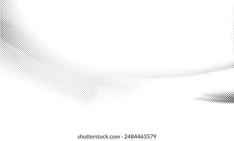 Fondo de color blanco y gris Abstractas con efecto de semitono, patrón de puntos. Ilustración vectorial.