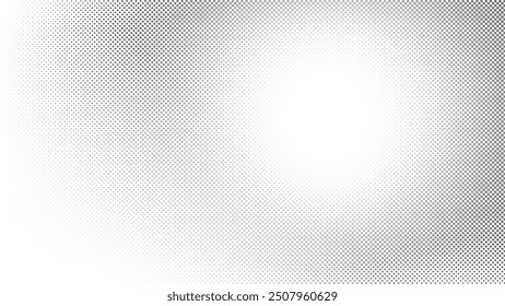 Abstract white and gray color background with halftone effect, dot pattern. Vector illustration.