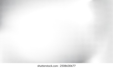 Abstract white and gray color background with halftone effect, dot pattern. Vector illustration.