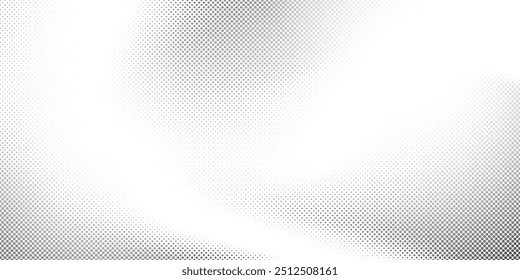 Abstract white and gray color background with halftone effect, dot pattern. Vector illustration.