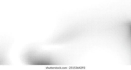 Abstract white and gray color background with halftone effect, dot pattern. Vector illustration.