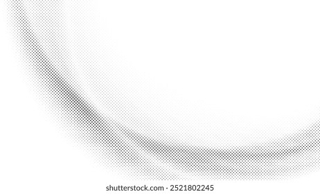 Abstract white and gray color background with halftone effect, dot pattern. Vector illustration.