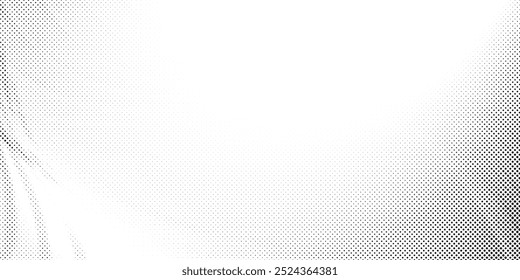 Fundo abstrato de cor branca e cinza com efeito de meio-tom, padrão de pontos. Ilustração vetorial.