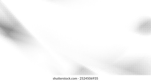 Abstract white and gray color background with halftone effect, dot pattern. Vector illustration.