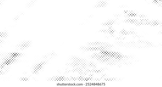 Fundo abstrato de cor branca e cinza com efeito de meio-tom, padrão de pontos. Ilustração vetorial.