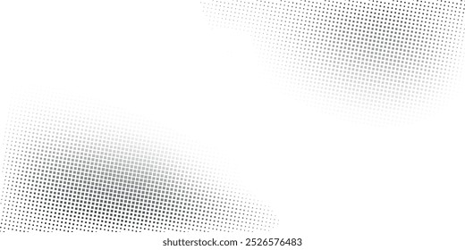 Abstract white and gray color background with halftone effect, dot pattern.