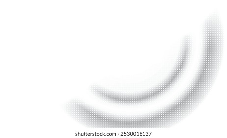Abstract white and gray color background with halftone effect, dot pattern. Vector illustration.