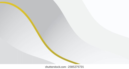 Abstract white and gray color Background, modern design stripes background with curve lines, wavy pattern