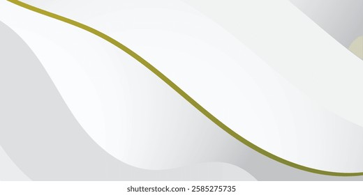 Abstract white and gray color Background, modern design stripes background with curve lines, wavy pattern