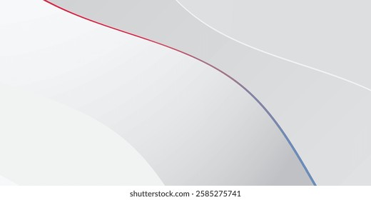 Abstract white and gray color Background, modern design stripes background with curve lines, wavy pattern